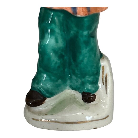 Vintage Made in Japan Asian Figurines – Musician & Fan Dancer Pair, Hand Painted - Picture 2 of 6